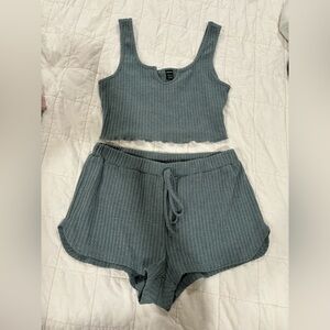 SHEIN shorts and top.